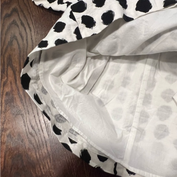 White House Black Market Sleeveless Polka Dot Fit & Flare Dress - Picture 8 of 9